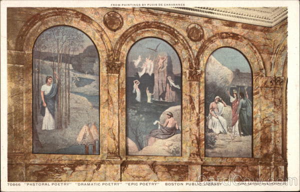 Pastoral Poetry, Dramatic Poetry, Epic Poetry, Boston Public Library Massachusetts