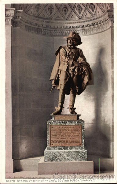 Statue of Sir Henry Vane Boston Massachusetts
