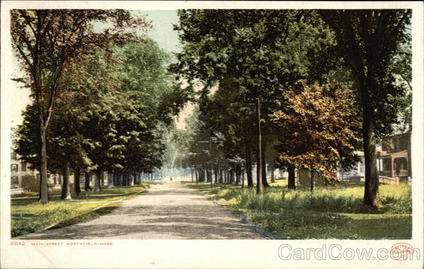 Looking Along Main Street Northfield Massachusetts