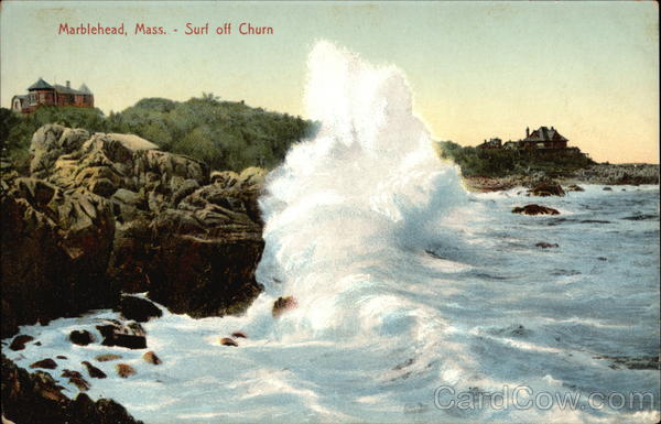 Surf off Churn Marblehead Massachusetts