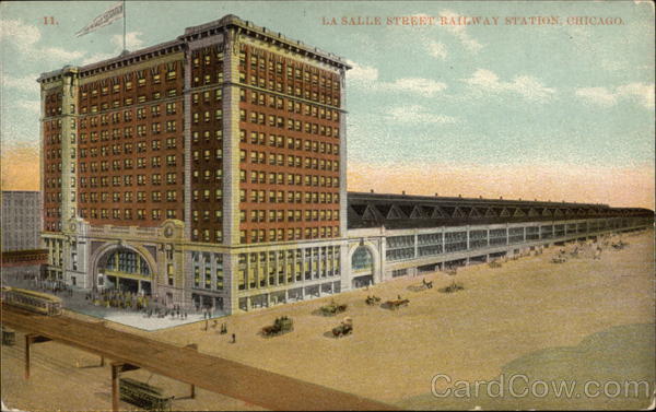 La Salle Street Railway Station Chicago Illinois