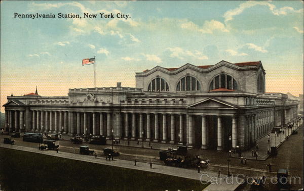 View of Pennsylvania Station New York