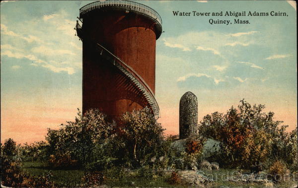 Water Tower and Abigail Adams Cairn Quincy Massachusetts