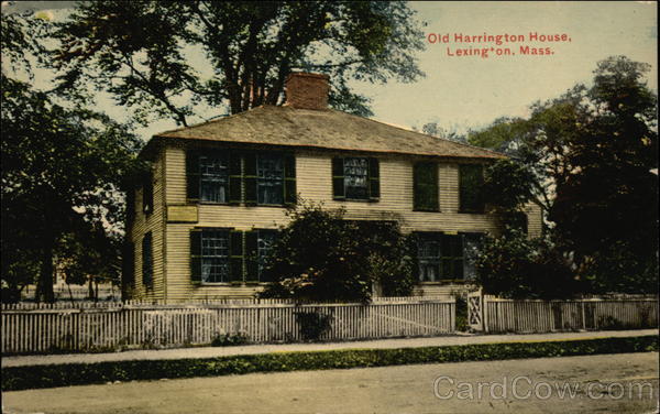 Old Harrington House Lexington Massachusetts