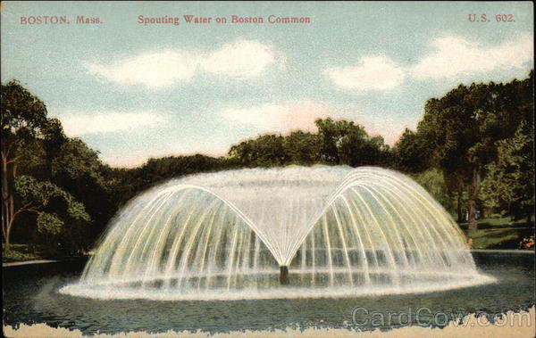 Spouting Water on Boston Common Massachusetts