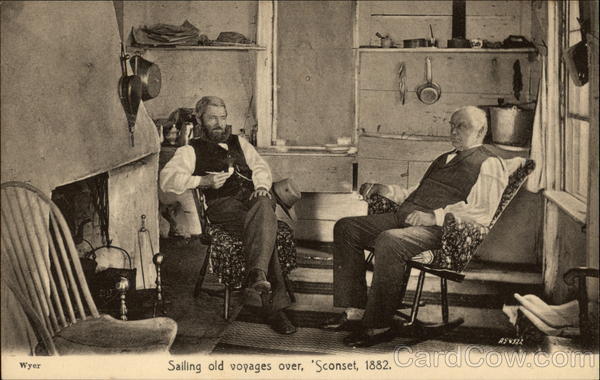 Sailing Old Voyages Over, Sconset, 1882 Nantucket Massachusetts