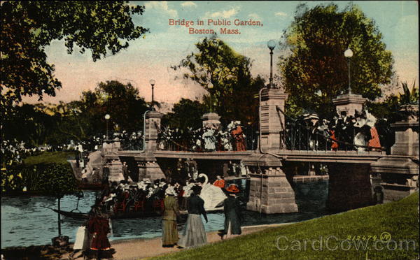 Bridge in Public Garden Boston Massachusetts
