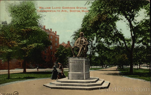 William Lloyd Garrison Statue, Commonwealth Ave Boston Massachusetts