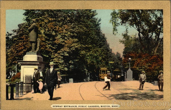 Subway Entrance, Public Gardens Boston Massachusetts