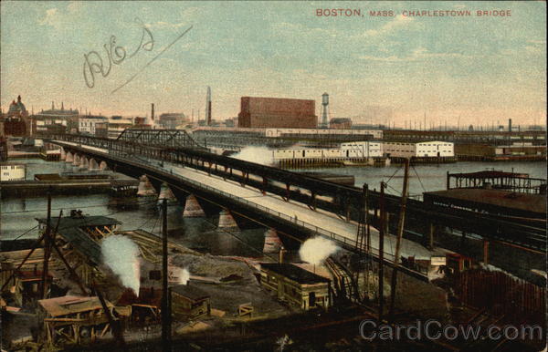 Charlestown Bridge Boston Massachusetts