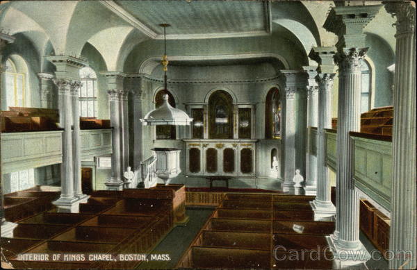 King's Chapel - Interior Boston Massachusetts
