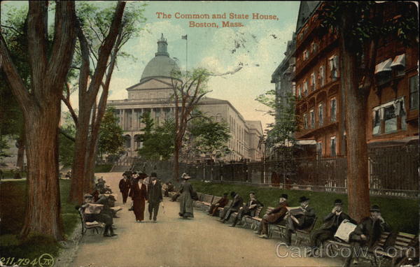 The Common and State House Boston Massachusetts