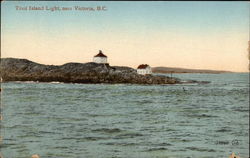 Trail Island Light Victoria, BC Canada British Columbia Postcard Postcard