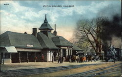 Railway Station Boulder, CO Postcard Postcard