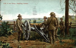 Life in our Army: Awaiting Orders Postcard Postcard