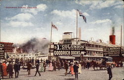 Goodrich Docks Postcard