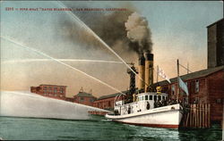 Fire Boat "David Scannell" Postcard