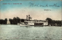 Steamer "Paul L." Winneconne, WI Postcard Postcard