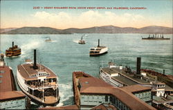 Ferry Steamers from Union Ferry Depot San Francisco, CA Postcard Postcard