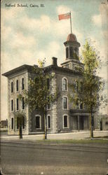 Safford School Cairo, IL Postcard Postcard