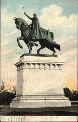 Statue of Saint Louis St. Louis, MO Postcard Postcard
