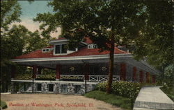 Washington Park - Pavilion Springfield, IL Postcard Postcard