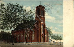 Catholic Church Litchfield, IL Postcard Postcard