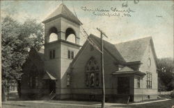 Christian Church Litchfield, IL Postcard Postcard