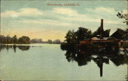 Waterworks Litchfield, IL Postcard Postcard