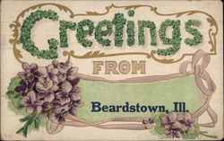 Greetings from Beardstown, Ill Postcard