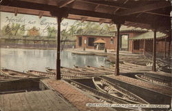 Boathouse, Jackson Park Postcard