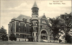 Marquand Hall East Northfield, MA Postcard Postcard