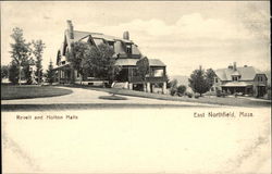 Revell and Holton Halls East Northfield, MA Postcard Postcard