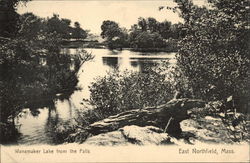 Wanamaker Lake from the Falls East Northfield, MA Postcard Postcard
