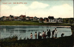 Looking Across Sunset Lake Postcard