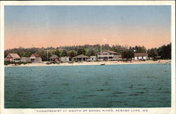 "Thompson's" at Mouth of Songo River Sebago Lake, ME Postcard Postcard