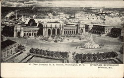 New Terminal R.R. Station Postcard