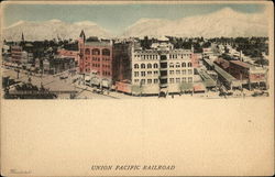 Bird's Eye View of Town Postcard