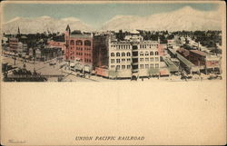 Bird's Eye View of Town Ogden, UT Postcard Postcard