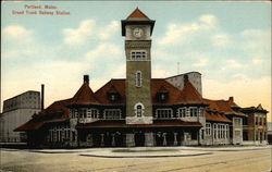 Grand Trunk Railway Station Postcard