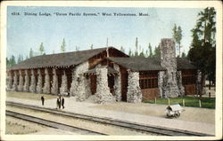 Dining Lodge, Union Pacific System Postcard