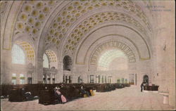 Union Station Waiting Room Postcard