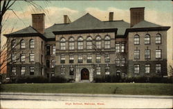 High School Melrose, MA Postcard Postcard