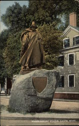 Roger Conant Statue Salem, MA Postcard Postcard
