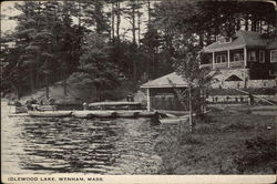 Idlewood Lake Wenham, MA Postcard Postcard