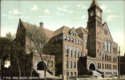 High School Building Roxbury, MA Postcard Postcard