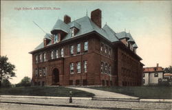 High School Arlington, MA Postcard Postcard