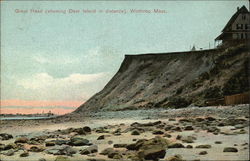 Great Head showing Deer Island in Distance Postcard