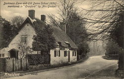 Darkness Lane and Old Dame School (1850) Knutsford, England Cheshire Postcard Postcard