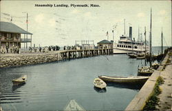 Steamship Landing Postcard